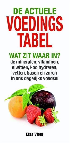 Grote foto de actuele voedingstabel boeken wetenschap