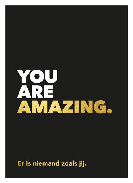 Grote foto you are amazing boeken overige boeken