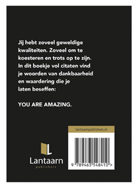 Grote foto you are amazing boeken overige boeken