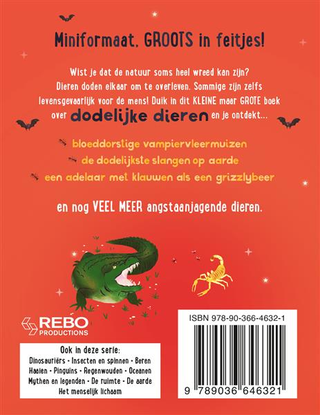 Grote foto het kleine maar grote boek over dodelijke dieren het kleine maar grote boek over... boeken woordenboeken