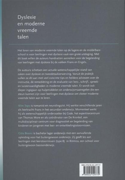 Grote foto dyslexie en moderne vreemde talen boeken wetenschap