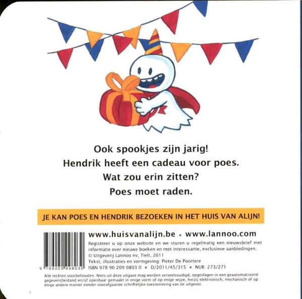 Grote foto poes is jarig boeken jeugd 13 jaar en ouder