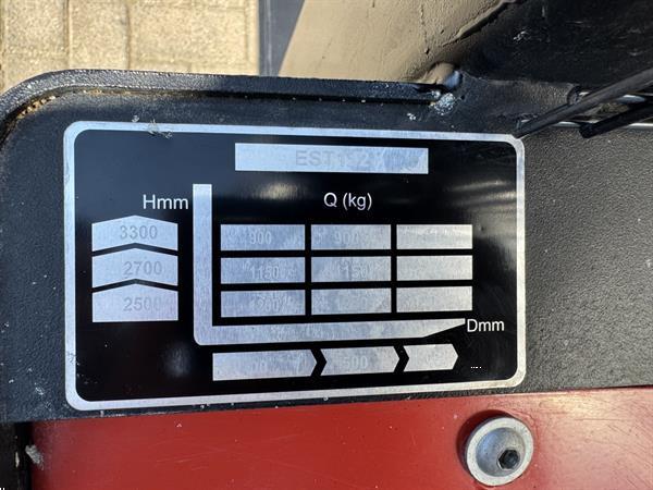 Grote foto vs 22194 elektrische stapelaar ep 3300mm nieuwstaat doe het zelf en verbouw hefwerktuigen