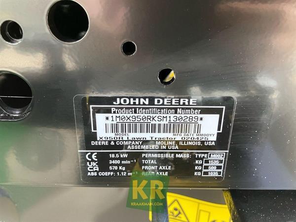 Grote foto john deere x950r 692002 agrarisch akkerbouw