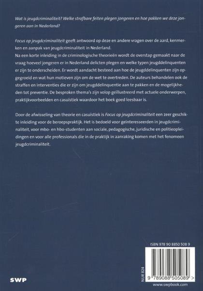 Grote foto focus op jeugdcriminaliteit boeken wetenschap