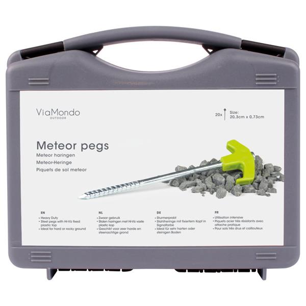 Grote foto viamondo meteor haringen box 20st. caravans en kamperen tenten