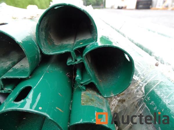 Grote foto 20 geplastificeerde universele mast diameter 48 mm lengte 2 00 m ral 6005 doe het zelf en verbouw onderdelen en accessoires