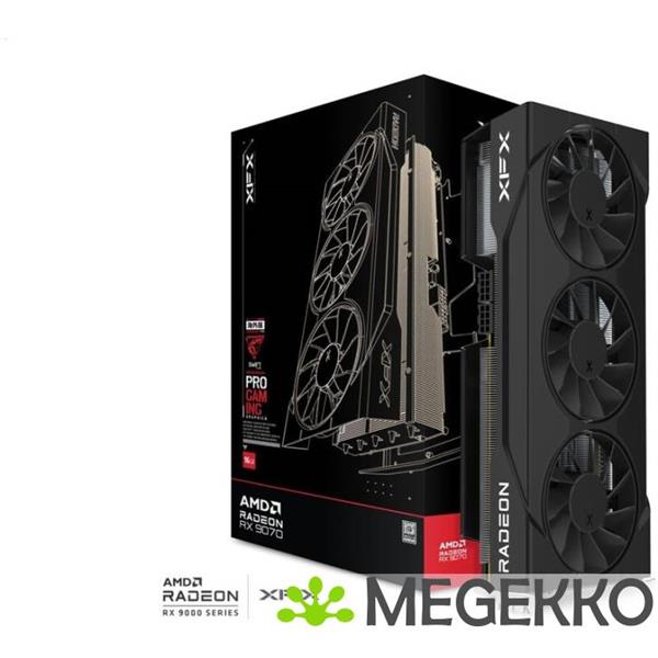 Grote foto xfx swift amd radeon rx 9070 triple fan 90mm gaming edition 16gb computers en software videokaarten