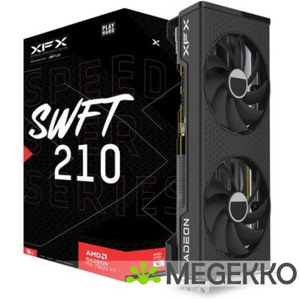 Grote foto xfx radeon rx 7600 xt speedster swft210 core 16gb computers en software videokaarten
