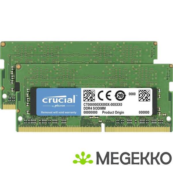 Grote foto crucial ddr4 sodimm 2x8gb 3200 computers en software harde schijven