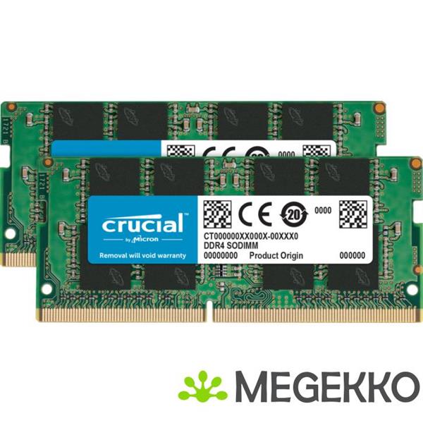 Grote foto crucial ddr4 sodimm 2x8gb 3200 computers en software harde schijven