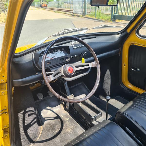 Grote foto fiat 500 luxe 1969 star yellow auto fiat