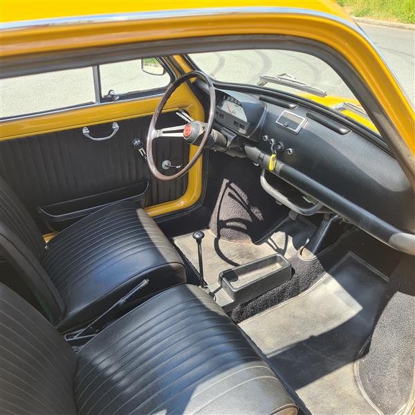 Grote foto fiat 500 luxe 1969 star yellow auto fiat