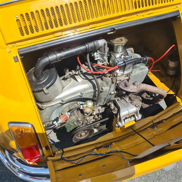 Grote foto fiat 500 luxe 1969 star yellow auto fiat