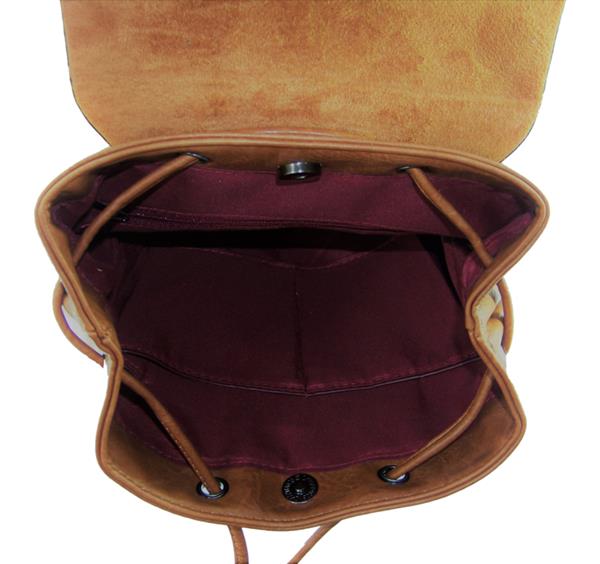 Grote foto cognac leren rugzak flores lederwaren sieraden tassen en uiterlijk schoudertassen