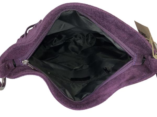 Grote foto back to the sixties suede franje tas paars sieraden tassen en uiterlijk schoudertassen