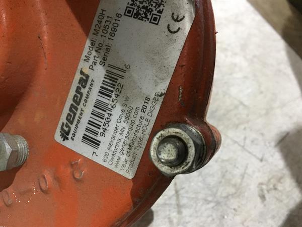 Grote foto gebruikte grondboor general m240h tuin en terras overige tuin en terras