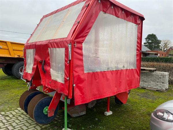 Grote foto elco beddenplantmachine 4 rijen met schijven agrarisch zaaimachines