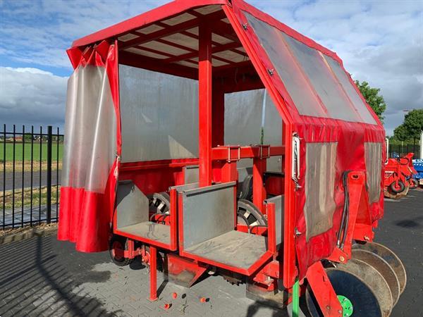 Grote foto elco beddenplantmachine 4 rijen met schijven agrarisch zaaimachines