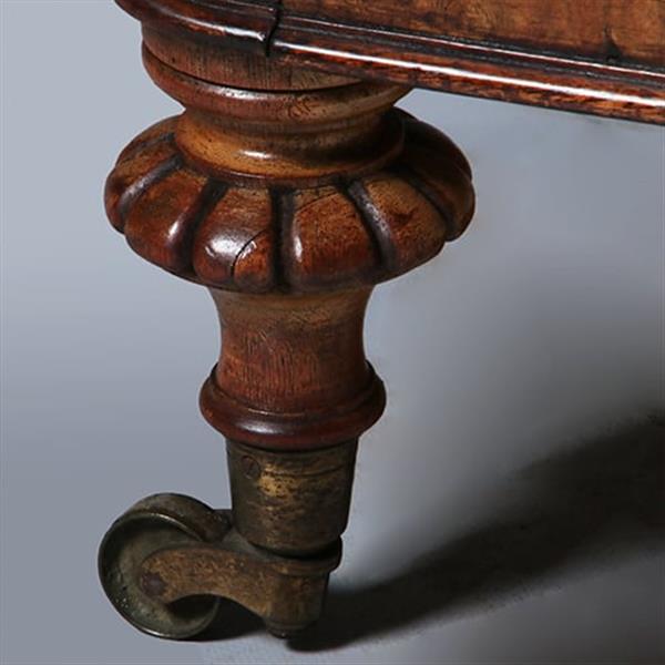 Grote foto wortelnoten canterbury met lade gesig gillow brons beslag en inlegwerk ca. 1850 no.283005 antiek en kunst overige in antiek gebruiksvoorwerpen