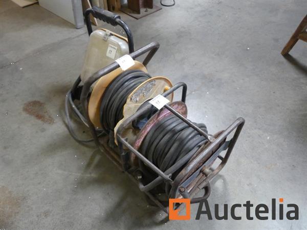 Grote foto elektrische pneumatische slanghaspel met bouwplaatsverlichting doe het zelf en verbouw gereedschappen en machines