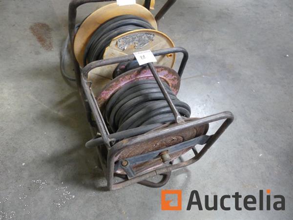 Grote foto elektrische pneumatische slanghaspel met bouwplaatsverlichting doe het zelf en verbouw gereedschappen en machines