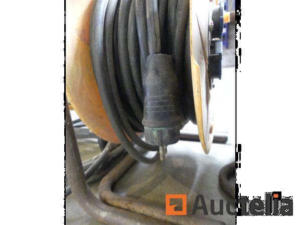 Grote foto elektrische pneumatische slanghaspel met bouwplaatsverlichting doe het zelf en verbouw gereedschappen en machines