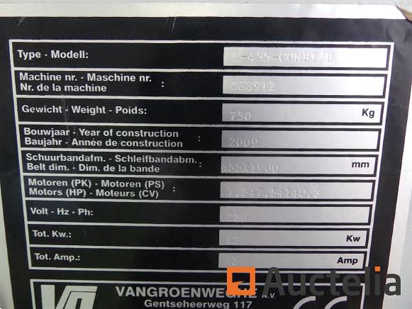 Grote foto mastersander m455 combi bandschuurmachine doe het zelf en verbouw ijzerwaren en bevestigingsmiddelen