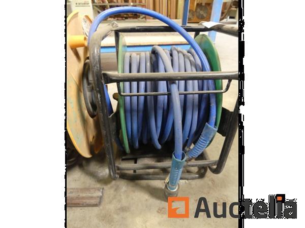 Grote foto elektrische pneumatische slanghaspel met bouwplaatsverlichting doe het zelf en verbouw gereedschappen en machines