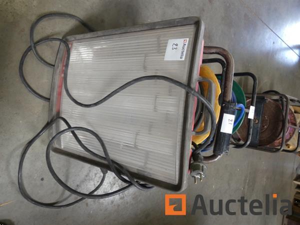 Grote foto elektrische pneumatische slanghaspel met bouwplaatsverlichting doe het zelf en verbouw gereedschappen en machines