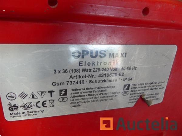 Grote foto elektrische pneumatische slanghaspel met bouwplaatsverlichting doe het zelf en verbouw gereedschappen en machines