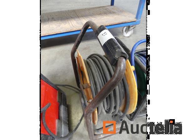 Grote foto elektrische pneumatische slanghaspel met bouwplaatsverlichting doe het zelf en verbouw gereedschappen en machines