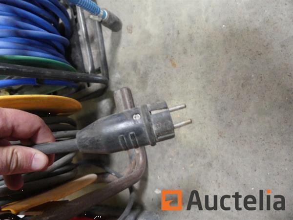 Grote foto elektrische pneumatische slanghaspel met bouwplaatsverlichting doe het zelf en verbouw gereedschappen en machines