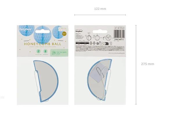 Grote foto honeycomb bal light blue 20cm verzamelen overige verzamelingen