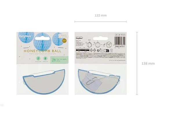 Grote foto honeycomb bal light blue 10cm verzamelen overige verzamelingen