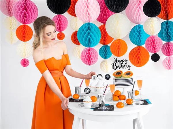 Grote foto honeycomb bal oranje 10cm verzamelen overige verzamelingen