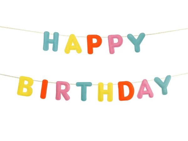 Grote foto happy birthday letterslinger 3m verzamelen overige verzamelingen