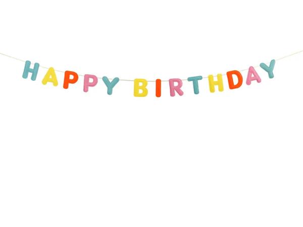 Grote foto happy birthday letterslinger 3m verzamelen overige verzamelingen