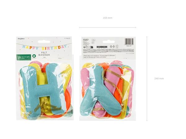 Grote foto happy birthday letterslinger 3m verzamelen overige verzamelingen