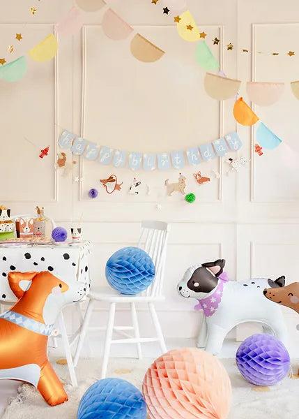 Grote foto happy birthday letterslinger honden 210 cm verzamelen overige verzamelingen