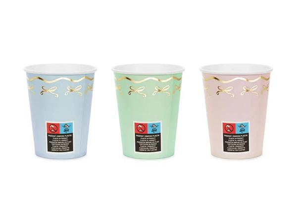Grote foto papieren bekers pastel 220 ml 6st verzamelen overige verzamelingen