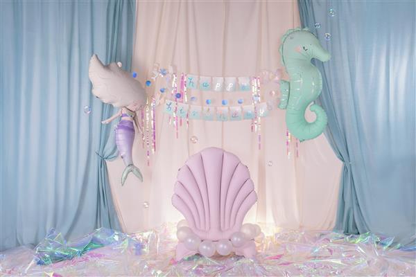 Grote foto happy birthday zeemeermin slinger 130x100cm verzamelen overige verzamelingen