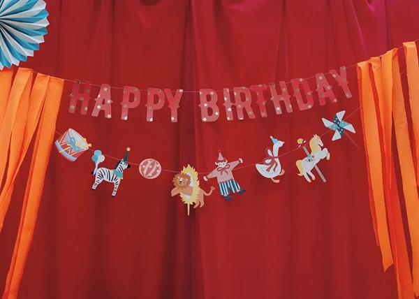 Grote foto happy birthday banner circus 275cm verzamelen overige verzamelingen