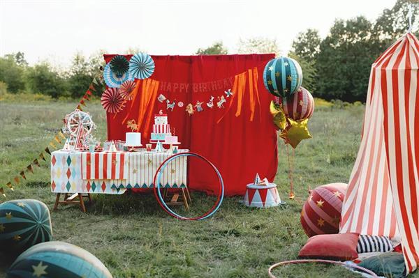 Grote foto happy birthday banner circus 275cm verzamelen overige verzamelingen