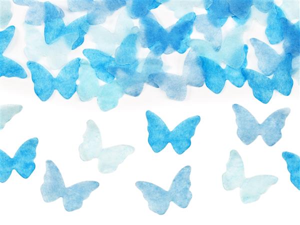 Grote foto confetti kanon blauwe vlinders 20cm verzamelen overige verzamelingen