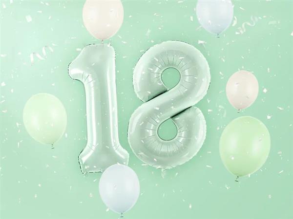 Grote foto cijferballon 8 jaar groen 72cm verzamelen overige verzamelingen