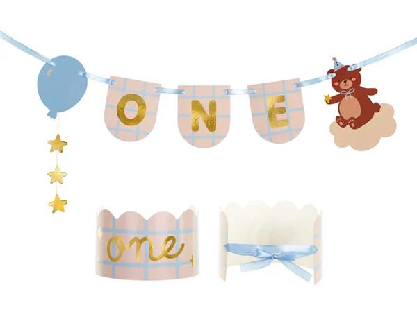 Grote foto 1ste verjaardagset teddy bear blauw verzamelen overige verzamelingen