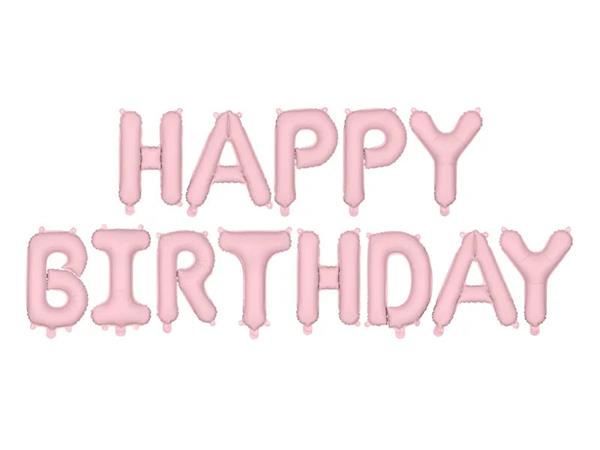 Grote foto folie ballon happy birthday 340x35cm pink verzamelen overige verzamelingen