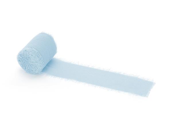 Grote foto chiffon ribbon blauw 40mm 5m verzamelen overige verzamelingen