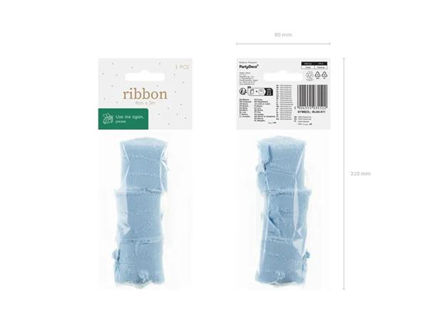 Grote foto chiffon ribbon blauw 40mm 5m verzamelen overige verzamelingen